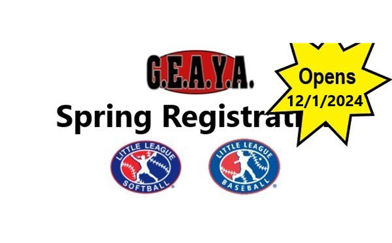 2025 Spring Registration Opening In December