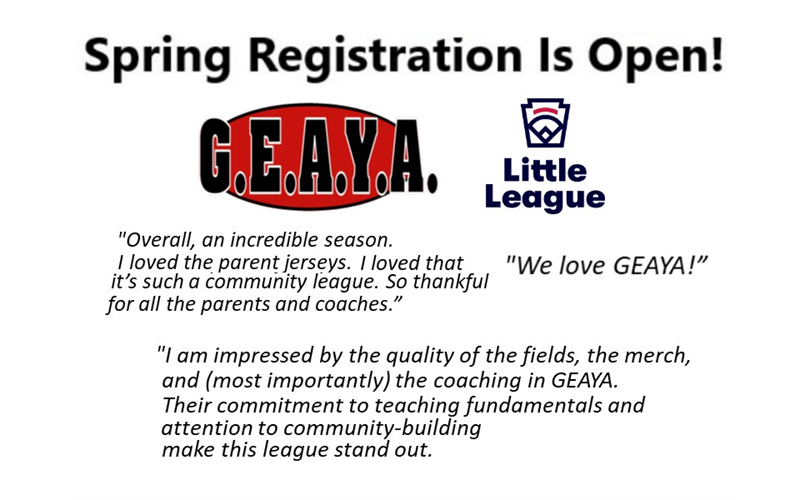 Spring Registration is open!